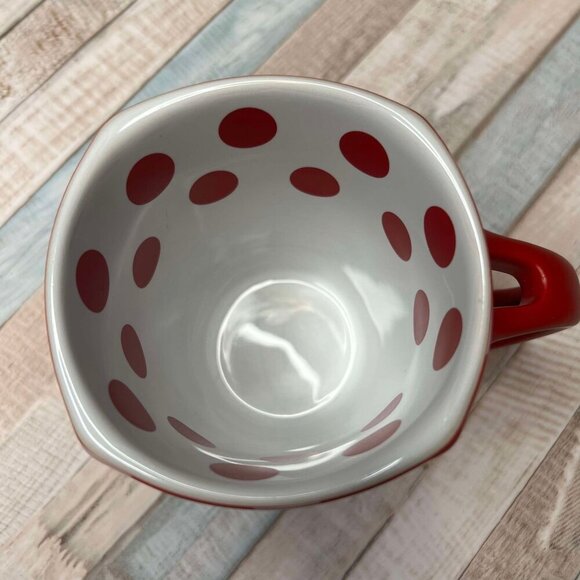 Disney Parks Minnie Mouse Polka Dot Coffee Mug Red Pink White - Picture 4 of 6